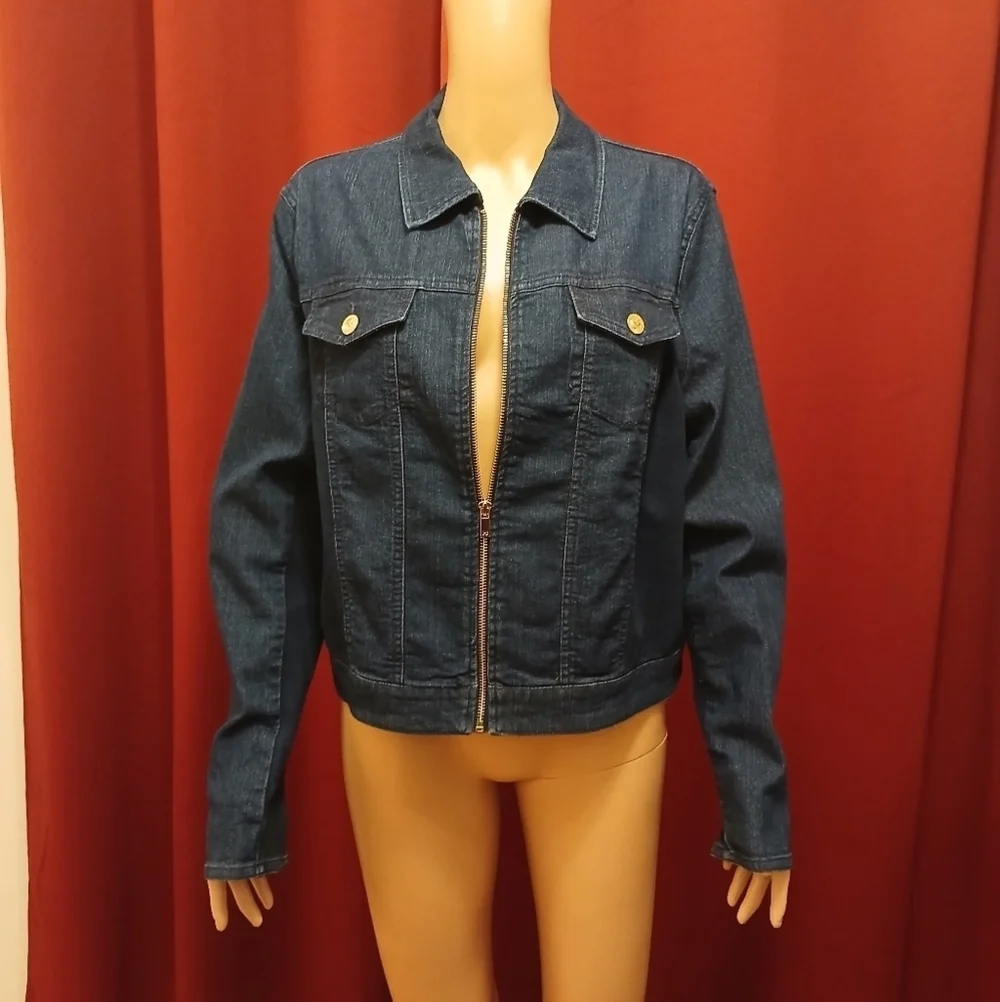 Bianca Nygard Dark Denim Jacket - Picture 1 of 9